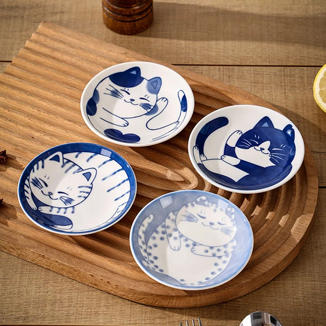 Japanese Style Ceramic Sauce Plates - Kanju Decor