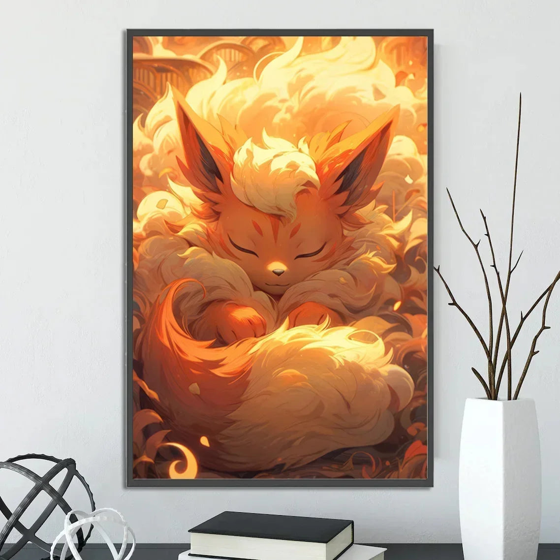 Pokemon Wall Art – Pikachu, Eevee & Charizard Anime Decor - Kanju Decor