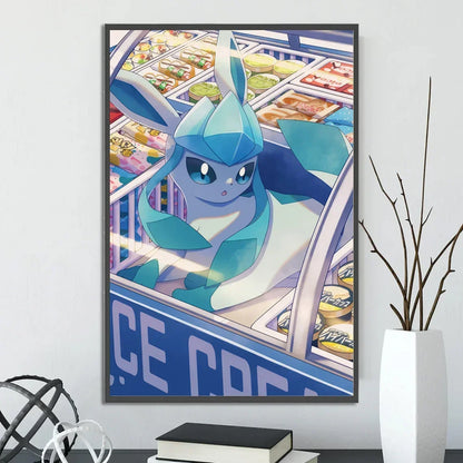 Pokemon Wall Art – Pikachu, Eevee & Charizard Anime Decor - Kanju Decor