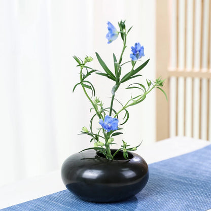 Japanese Ikebana Ceramic Flower Vase - Kanju Decor