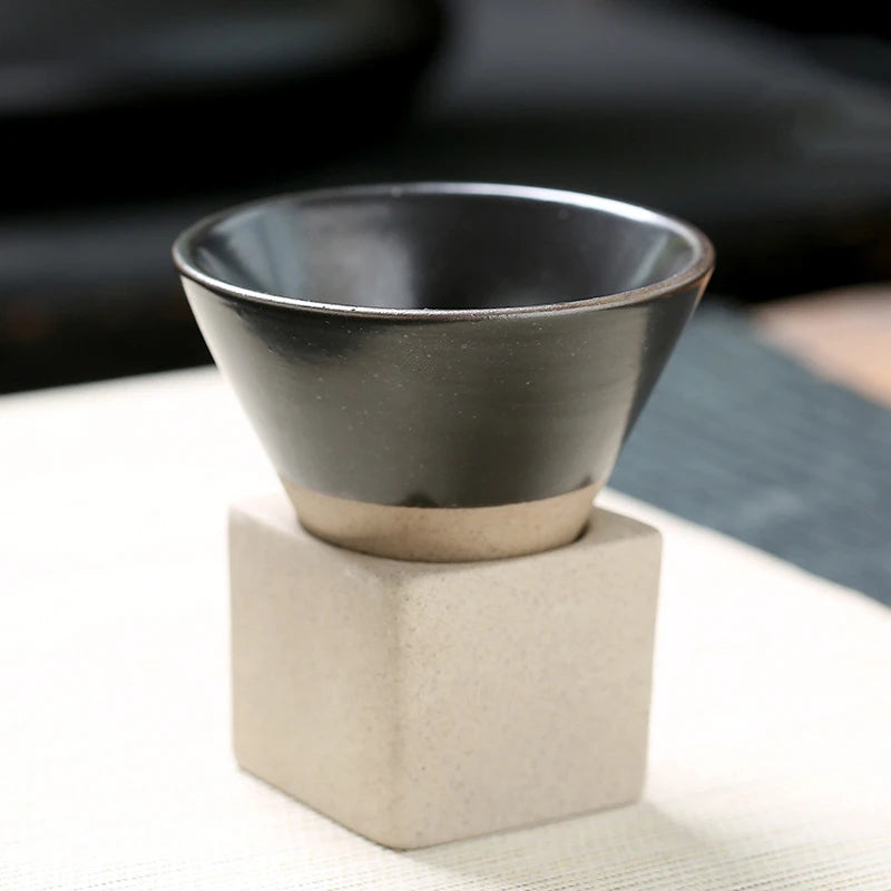 Japanese Triangular Cone Shaped Coffee Cup - Kanju Decor