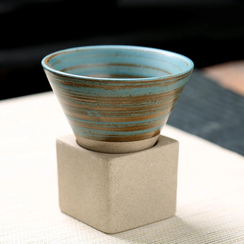 Japanese Triangular Cone Shaped Coffee Cup - Kanju Decor