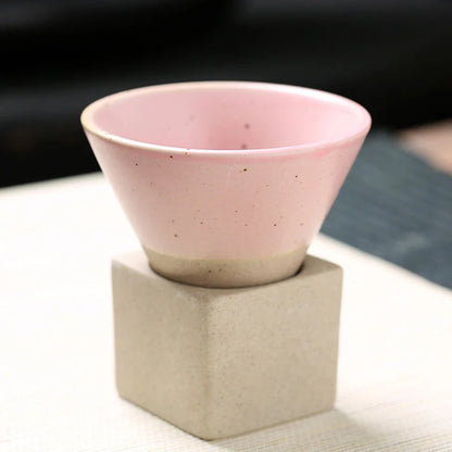 Japanese Triangular Cone Shaped Coffee Cup - Kanju Decor