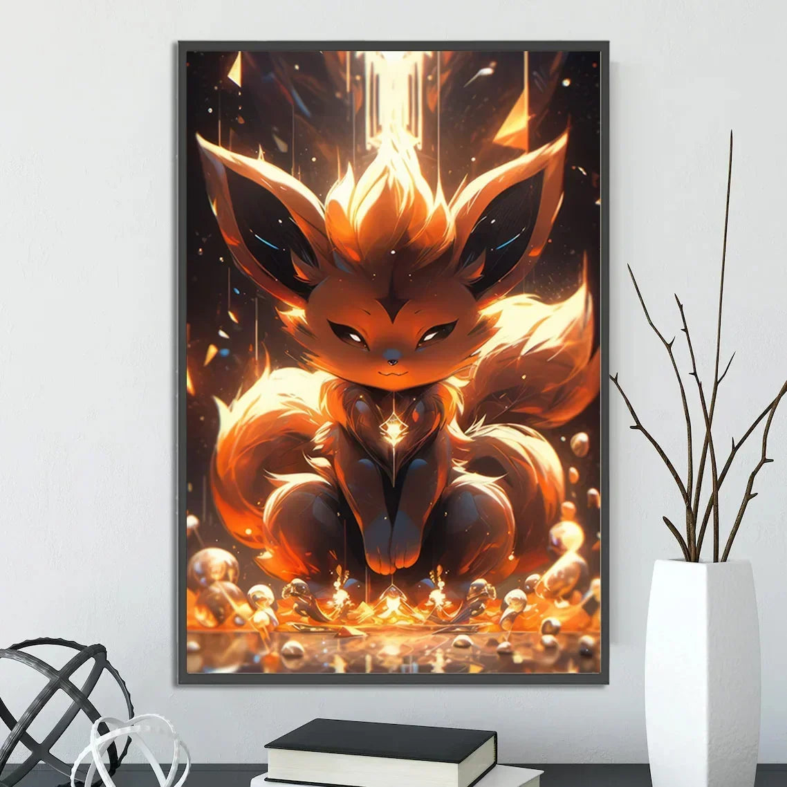 Pokemon Wall Art – Pikachu, Eevee & Charizard Anime Decor - Kanju Decor