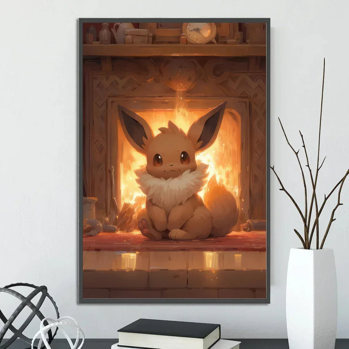 Pokemon Wall Art – Pikachu, Eevee & Charizard Anime Decor - Kanju Decor