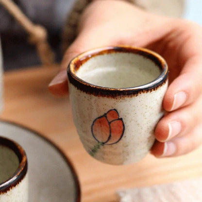 Japanese-style Ceramic Sake Cups - Kanju Decor