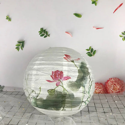 Japanese Handmade Floral Lanterns - Kanju Decor