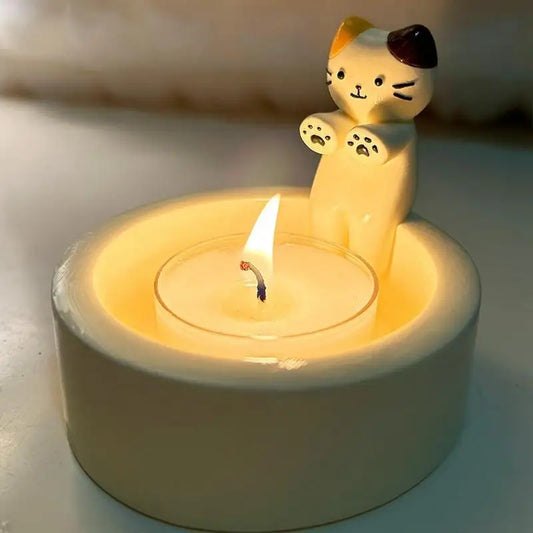 Kitten Candle Holder - Kanju Decor