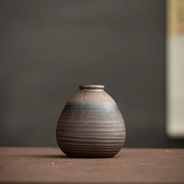 Minimalist Handmade Antique Ceramic Vases - Kanju Decor