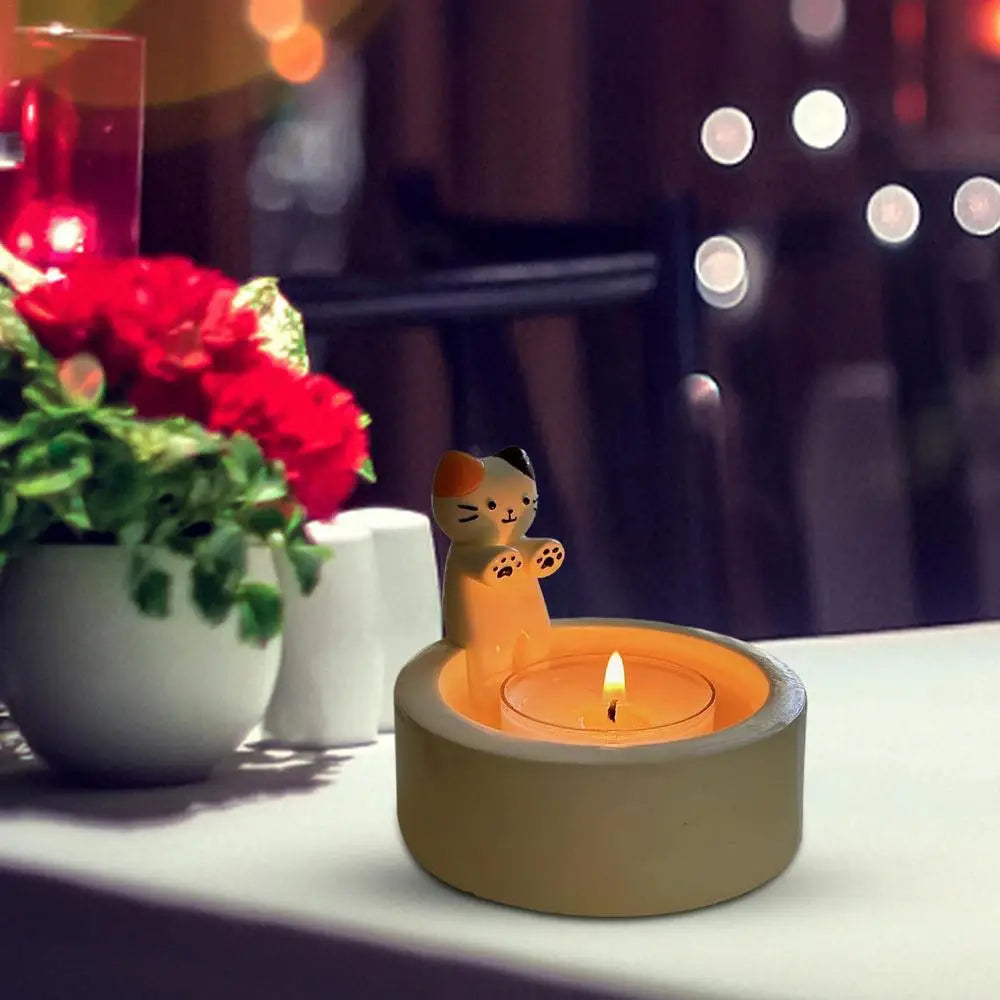 Kitten Candle Holder - Kanju Decor