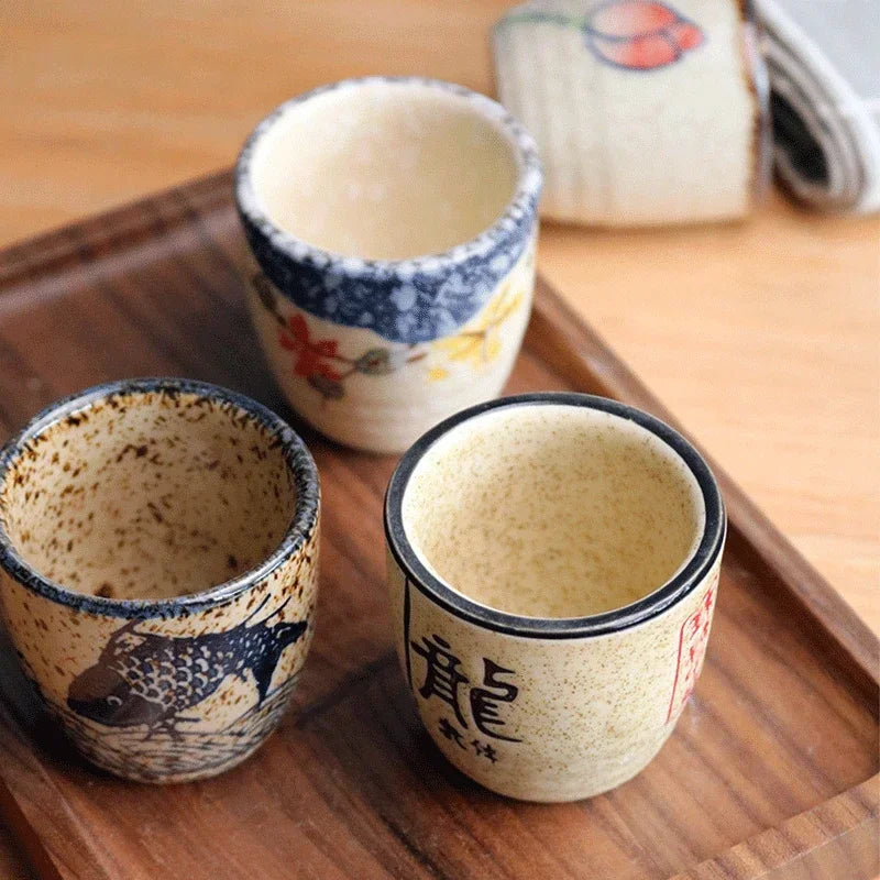 Japanese-style Ceramic Sake Cups - Kanju Decor