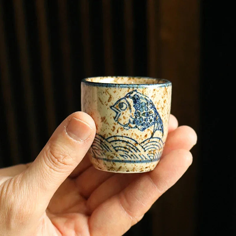 Japanese-style Ceramic Sake Cups - Kanju Decor