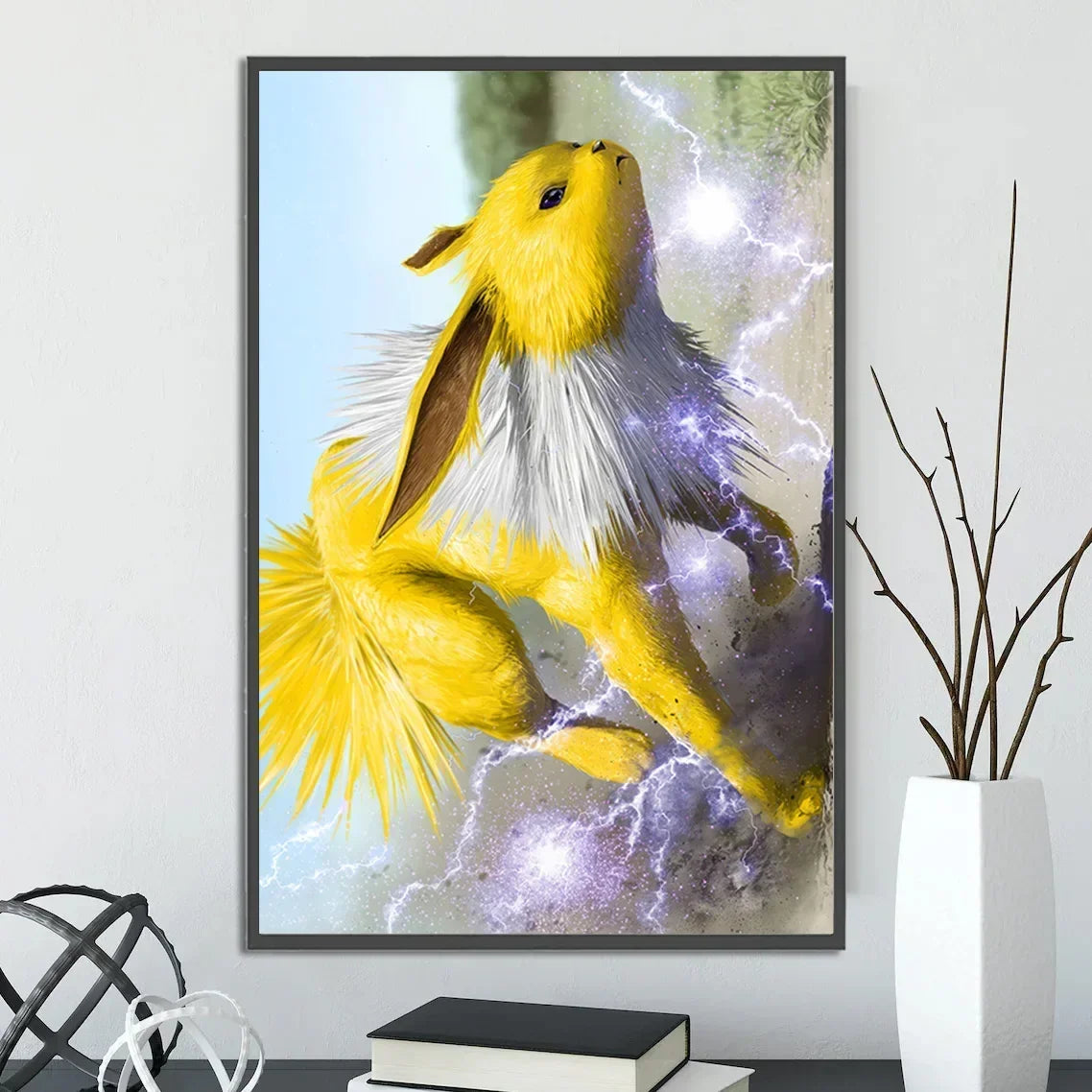 Pokemon Wall Art – Pikachu, Eevee & Charizard Anime Decor - Kanju Decor