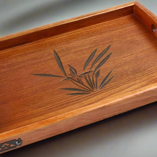 Japanese Wooden Tea Tray - Kanju Decor