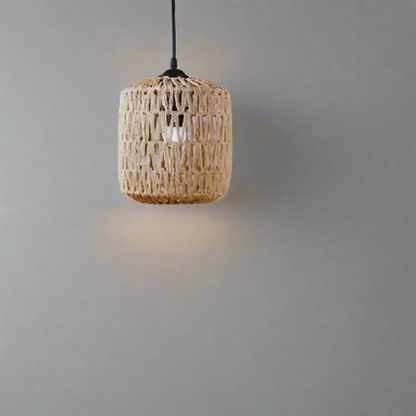 Bamboo Lantern Wall Lamp - Kanju Decor